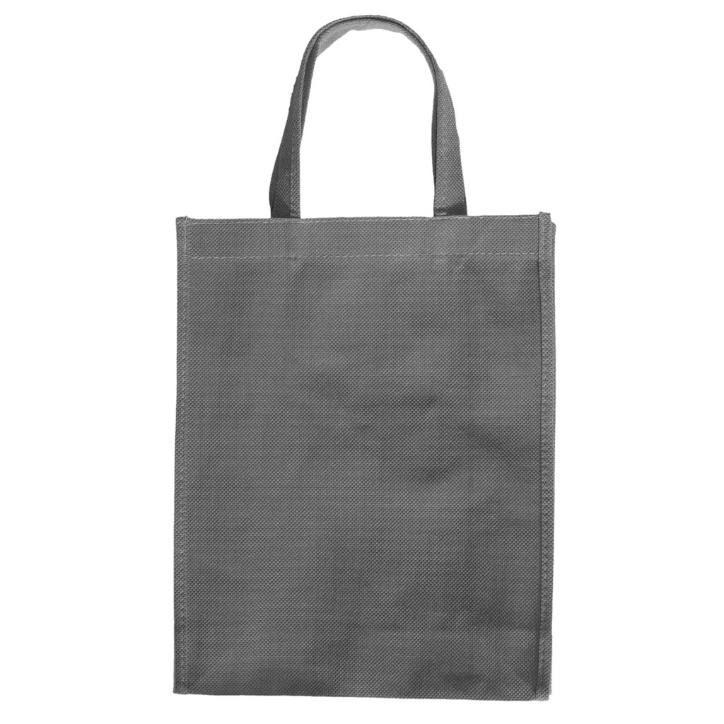 Grey shopper purse isolated over white background